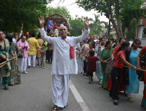 Krishna Balarama Shobha Yatra Brings Devotion to the Streets of Delhi